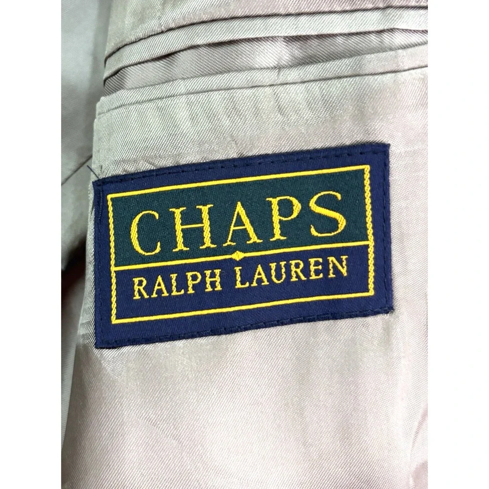 Vtg 90s Chaps Ralph Lauren 40S herringbone alpaca wool blazer jacket sport‎ coat